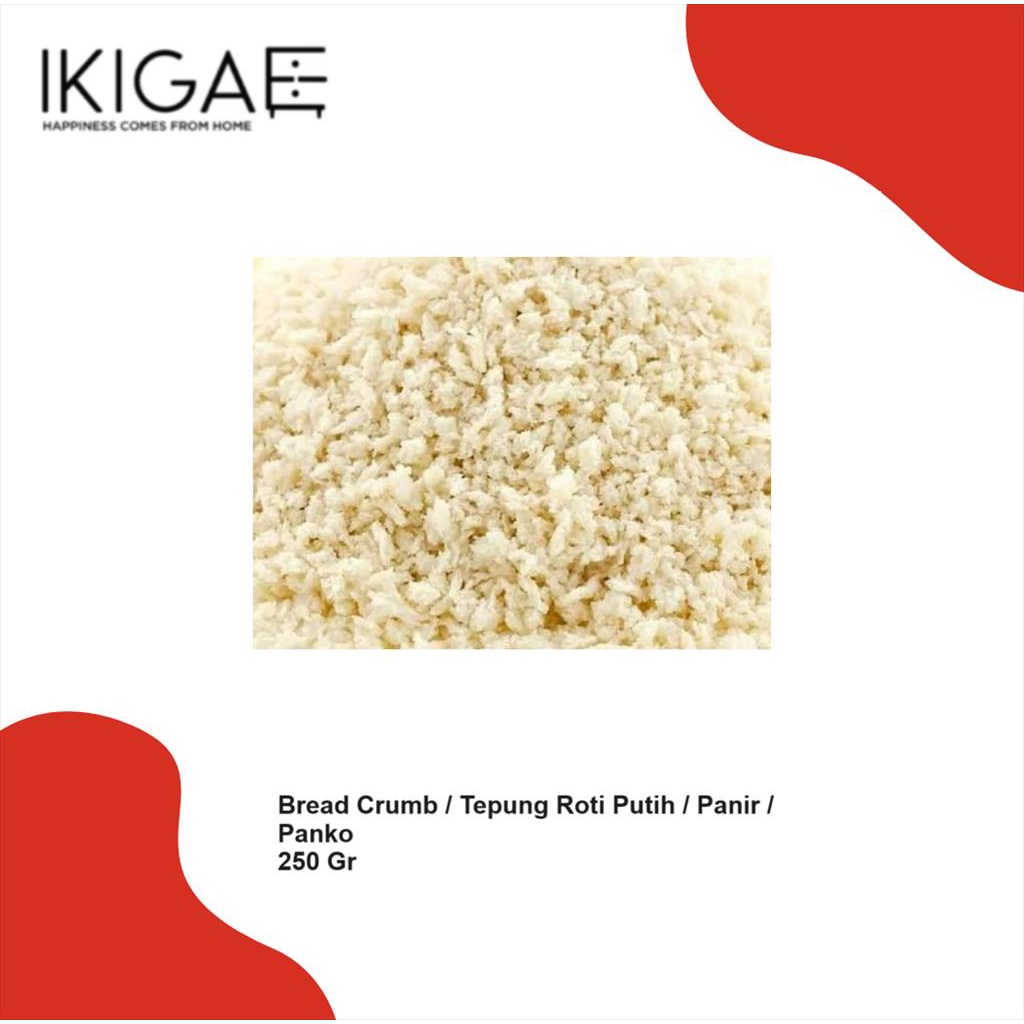 Jual BREAD CRUMB WHITE / TEPUNG ROTI PUTIH / TEPUNG PANIR/ PANKO 250 GR ...