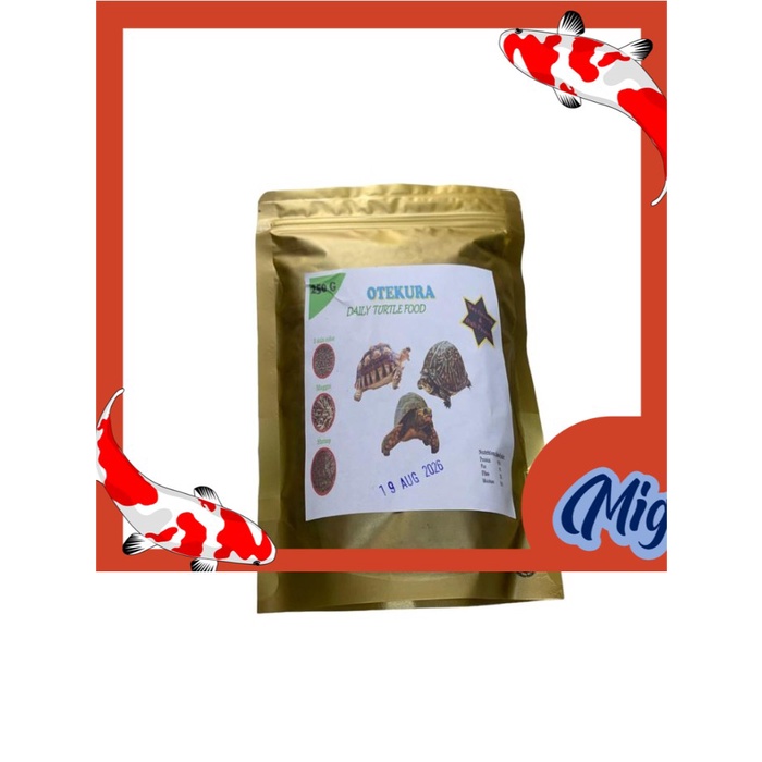 Jual makanan kura kura OTEKURA 250 GR brazil monbi ambon damer cst ...