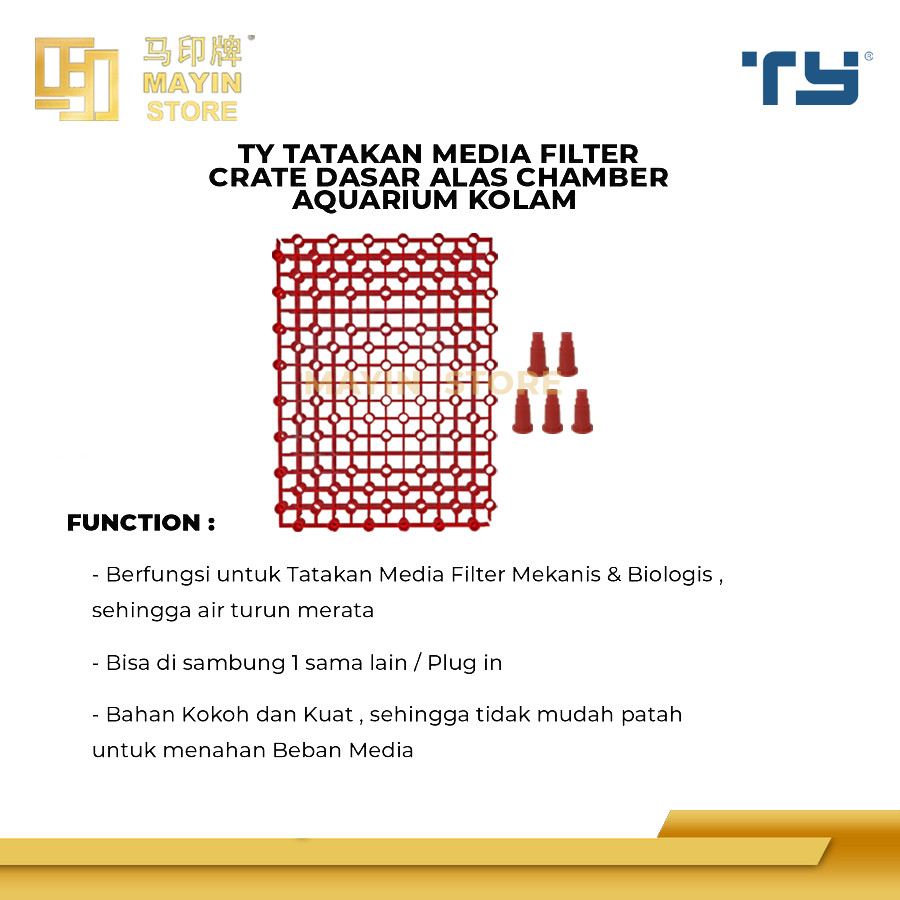Jual TY Crate Tatakan Media Filter Dasar Alas Chamber Aquarium Kolam ...