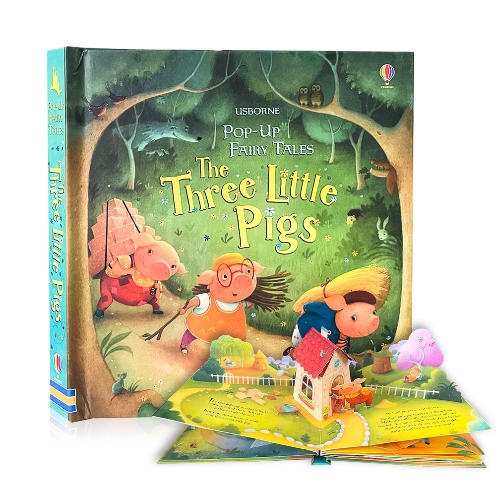 Jual Usborne Pop-Up Three Little Pigs English 3D Flap Picture Books ...