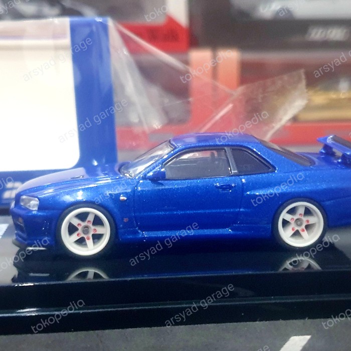 Jual Diecast Inno64 Nissan Skyline GTR R34 V Spec II Bayside Blue Swap ...