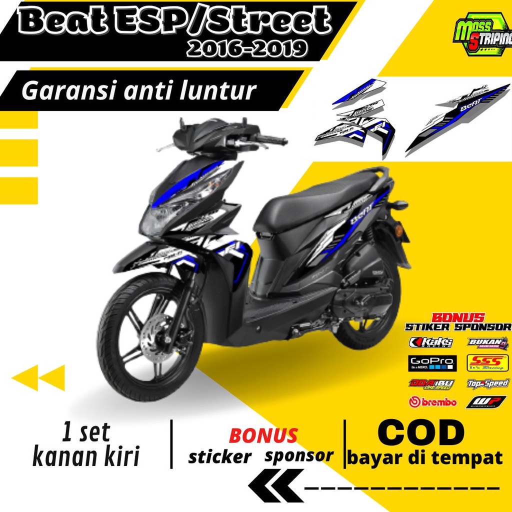 Jual Striping Sticker List Variasi aksesories Motor Honda Beat Esp