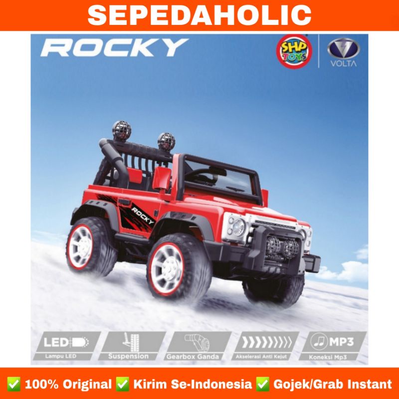 Jual Mobil Mobilan Aki VOLTA 5008 ROCKY JEEP Remote Control Dual