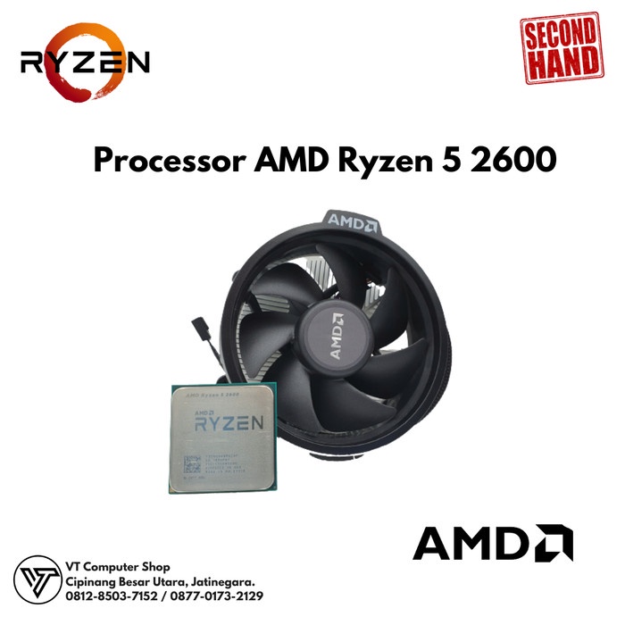 AMD Ryzen 5 2600 3.4Ghz AM4 Processor w… - タブレット