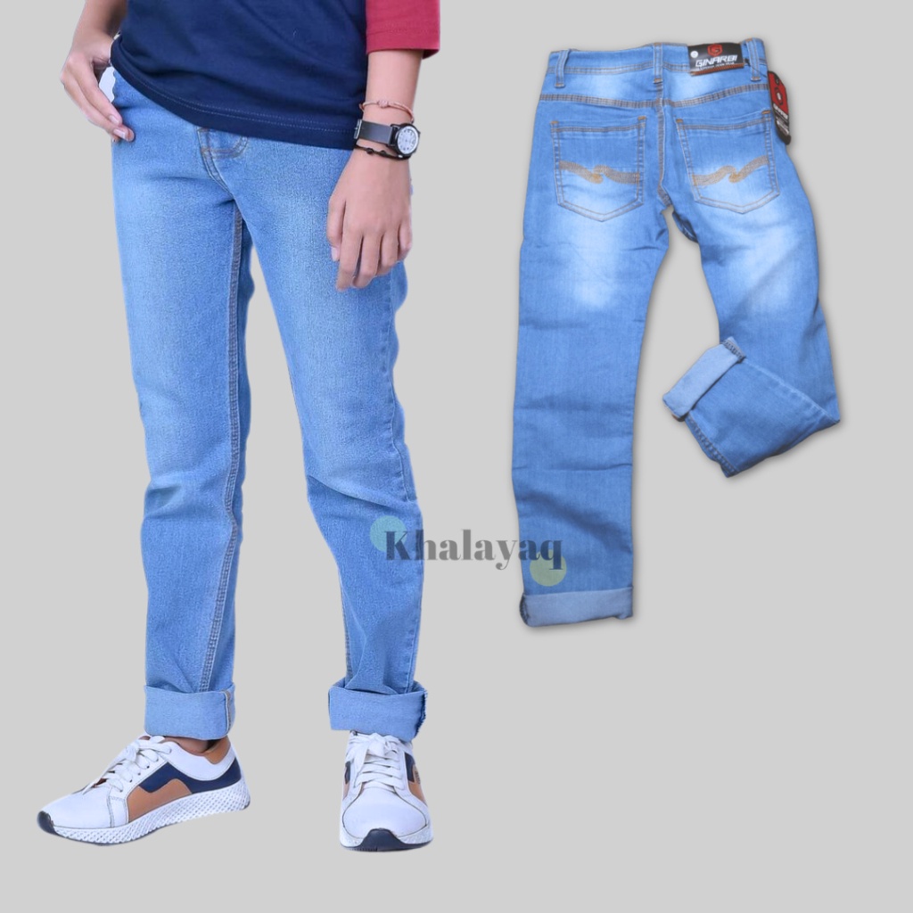 Aero Back Button Celana Panjang Anak Laki-laki