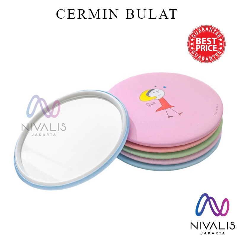 Jual Nivalis Jakarta Cermin Mini Bulat Portable Cermin Make Up Rias Cermin Saku Cermin Model