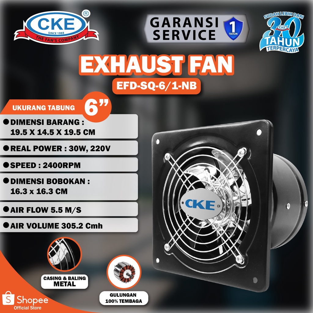 Jual Exhaust Fan Dinding Inch Booster Fan Wall Duct Fan Kipas Booster Shopee Indonesia