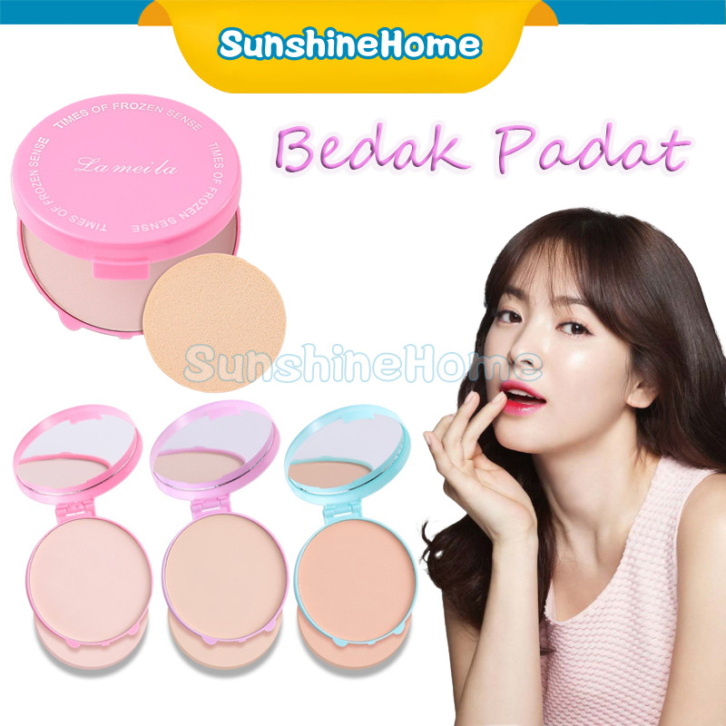 Jual Lameila Make Up Powder Bedak Padat Anti Air Pressed Powder Waterproof Bedak Padat