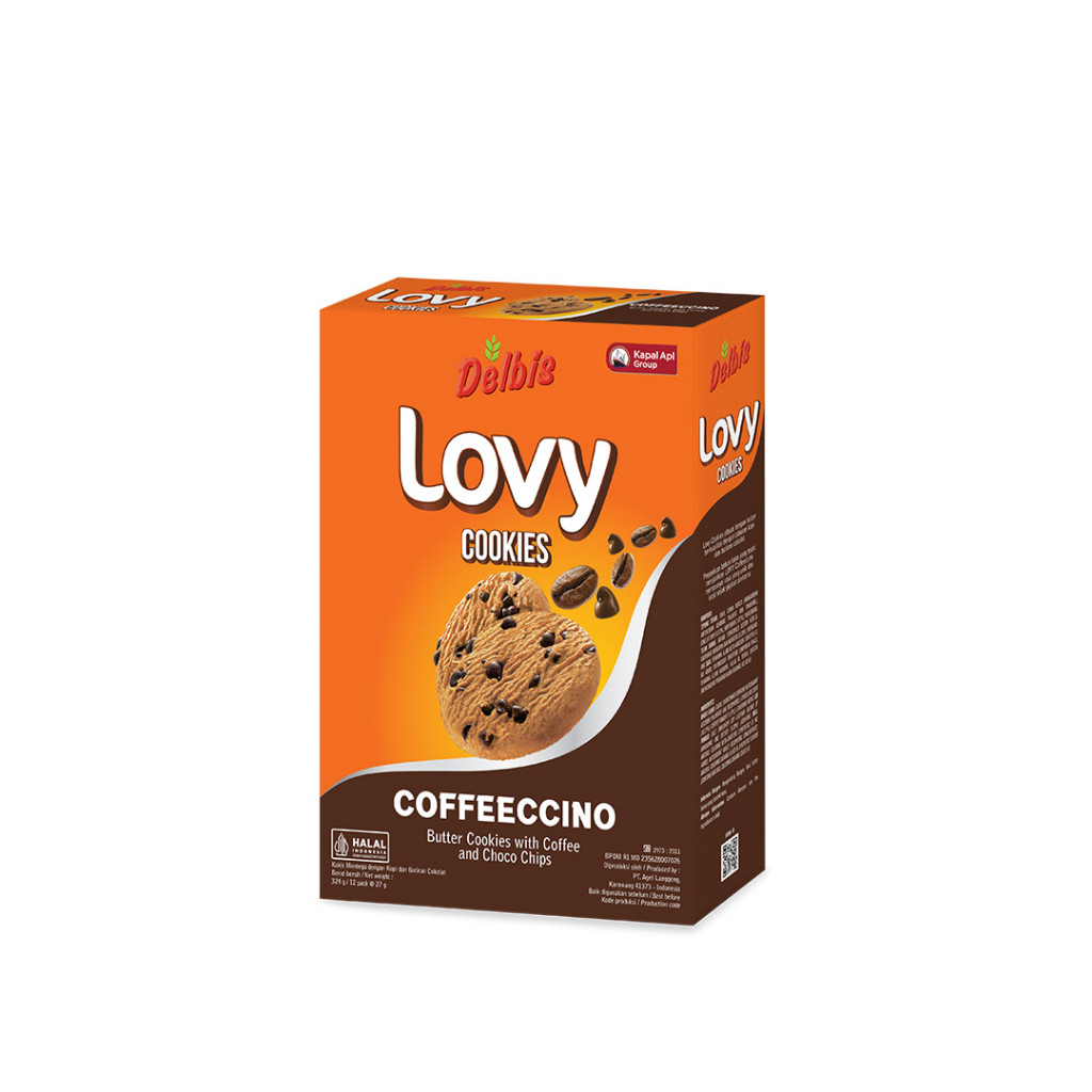 Jual LOVY Cookies Coffeeccino Dus (12 Sachet x 27 gr) | Shopee Indonesia