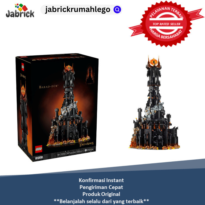 Jual LEGO 10333 The Lord of the Rings Barad-dûr | Shopee Indonesia