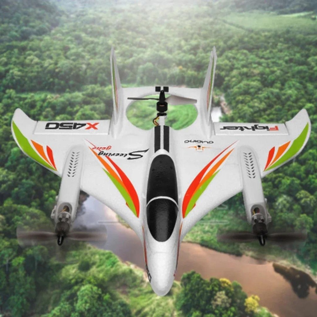 Jual Remote Control Aircraft X450 Fixed Wing Aircraft Six-way Brushless ...
