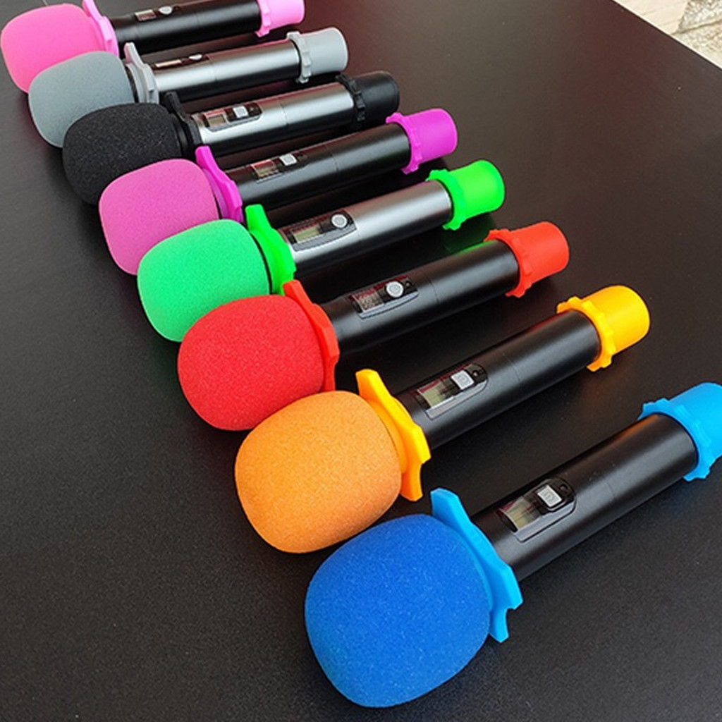 Jual 3pcs Bottom Sleeve Microphone Foam Mic Foam Cover Set Silicone ...