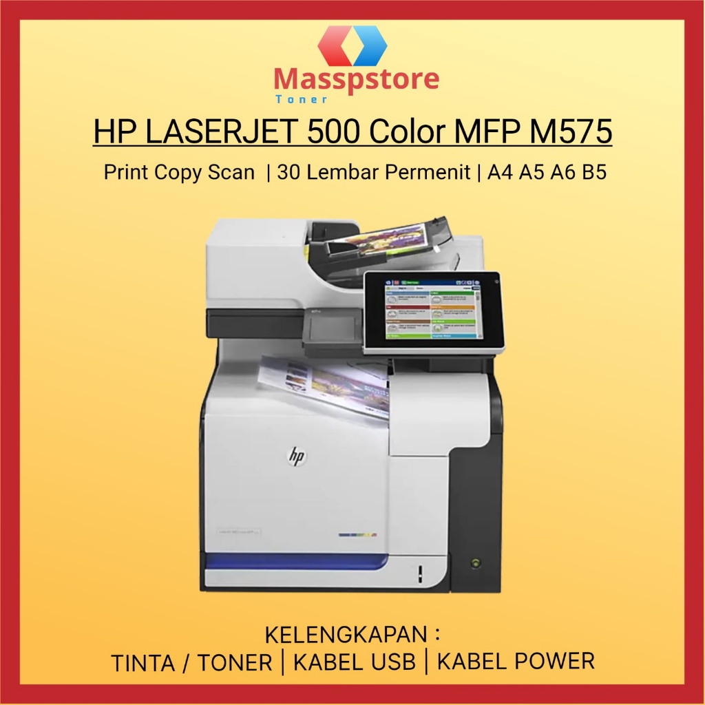 Jual Printer Hp LaserJet 500 Color MFP M575 Print Scan Copy | Shopee ...