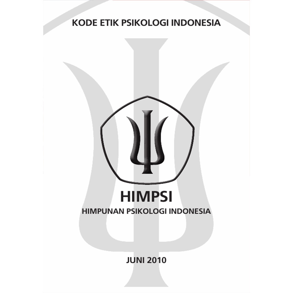 Jual Buku Kode Etik Himpunan Psikologi Indonesia Himpsi Himpunan ...