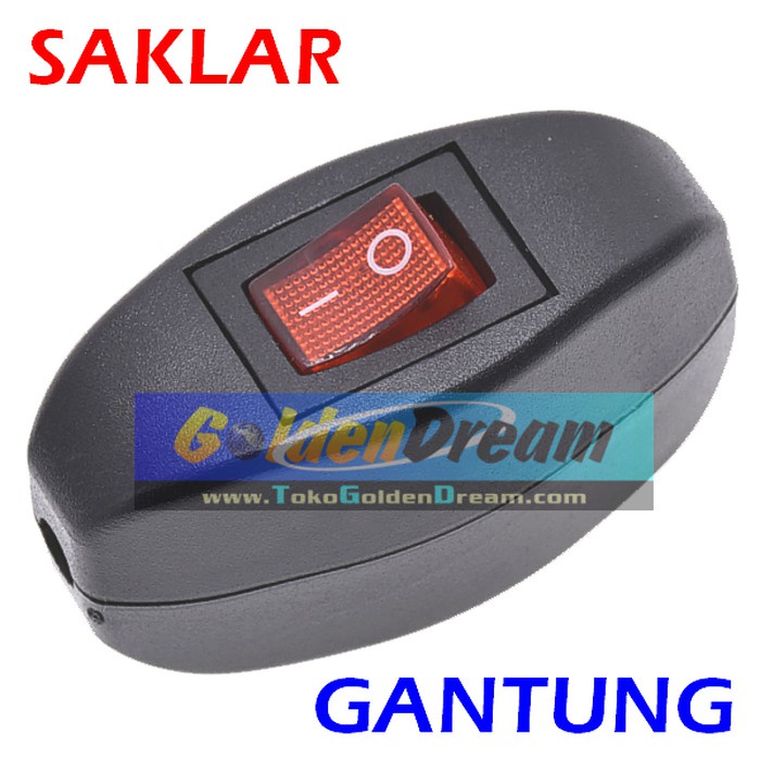Jual Saklar Gantung LED 1 Tombol On Off Switch Sakelar Kabel Lampu Meja ...