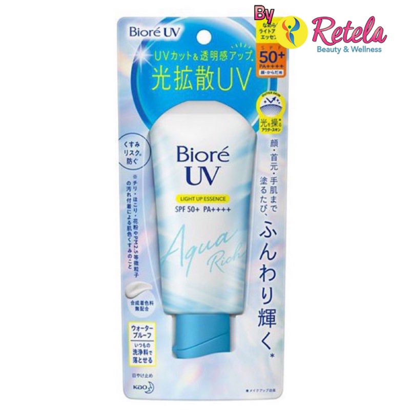 Jual BIORE UV AQUA RICH LIGHT UP ESSENCE SPF 50+ PA++++ 70GR | Shopee ...