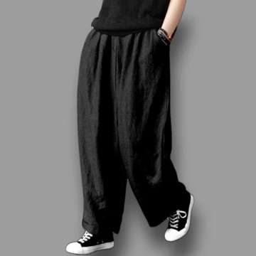CC Basic Kulot Pants Jumbo XXL Rami Linen Santuy Pants Jumbo. Celana Korean Style Potongan