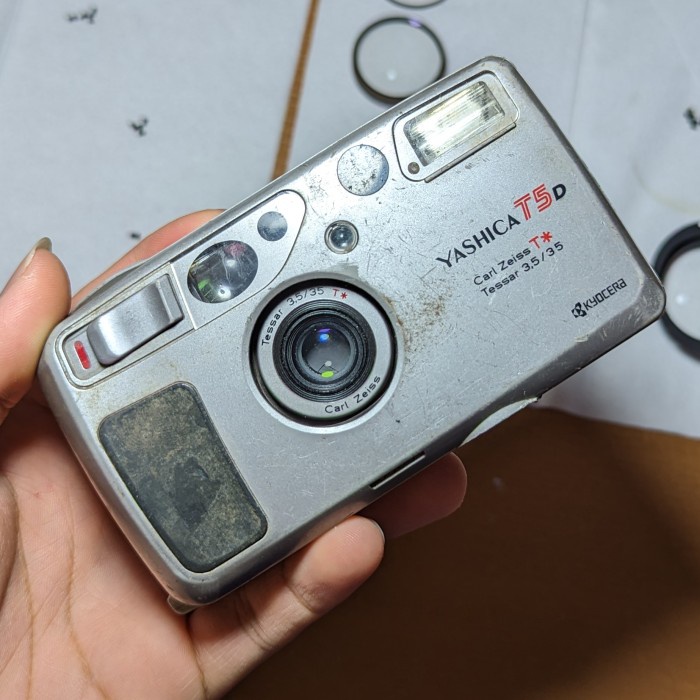 Jual Yashica T5 T5D Zeiss Tessar 35mm X T4 T3 T2 AF Minolta TC-1