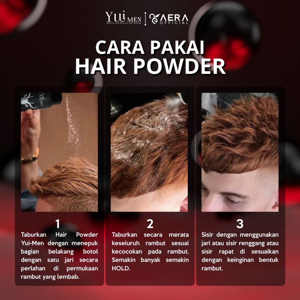 Jual Yui Men Hair Powder Premium Bedak Styling Rambut Pria Hairstyle ...