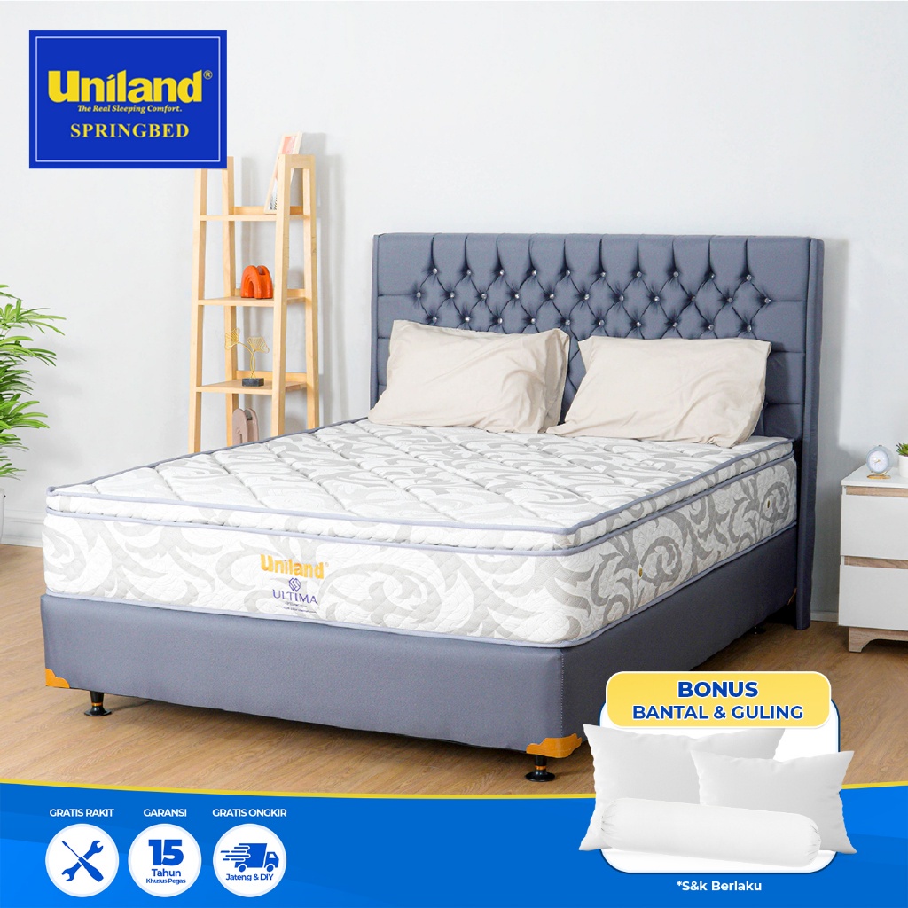 Jual Uniland Springbed Ultima Pillowtop Fullset - Kasur Spring Bed ...