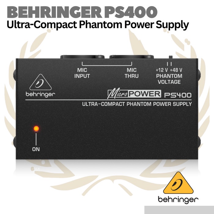Jual Behringer MicroPower PS400 Phantom Power Supply 48v Eksternal