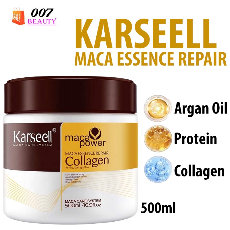 Jual COD KARSEELL Collagen Hair Mask Keratin Treatment KARSELL Masker