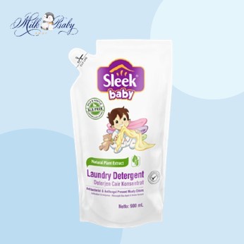 Jual Sleek Baby Laundry Detergent Pouch 900ml Shopee Indonesia