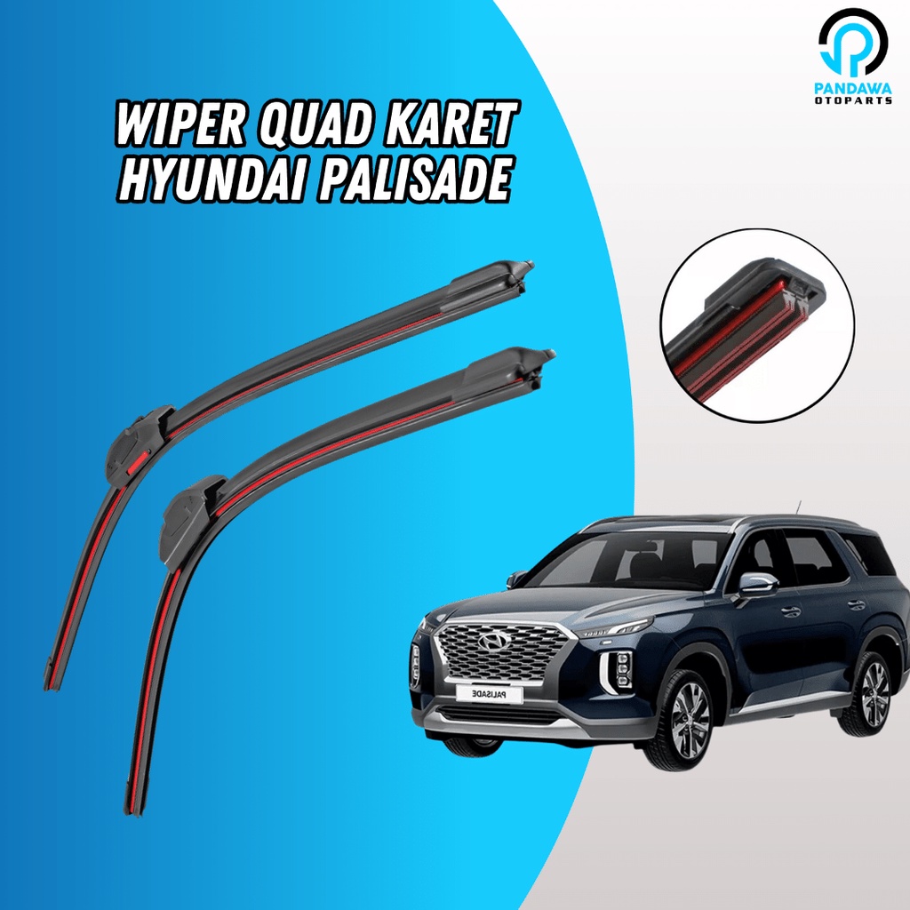 Jual Wiper Quad Blade Hyundai Palisade / Wiper (4) Lapis Karet
