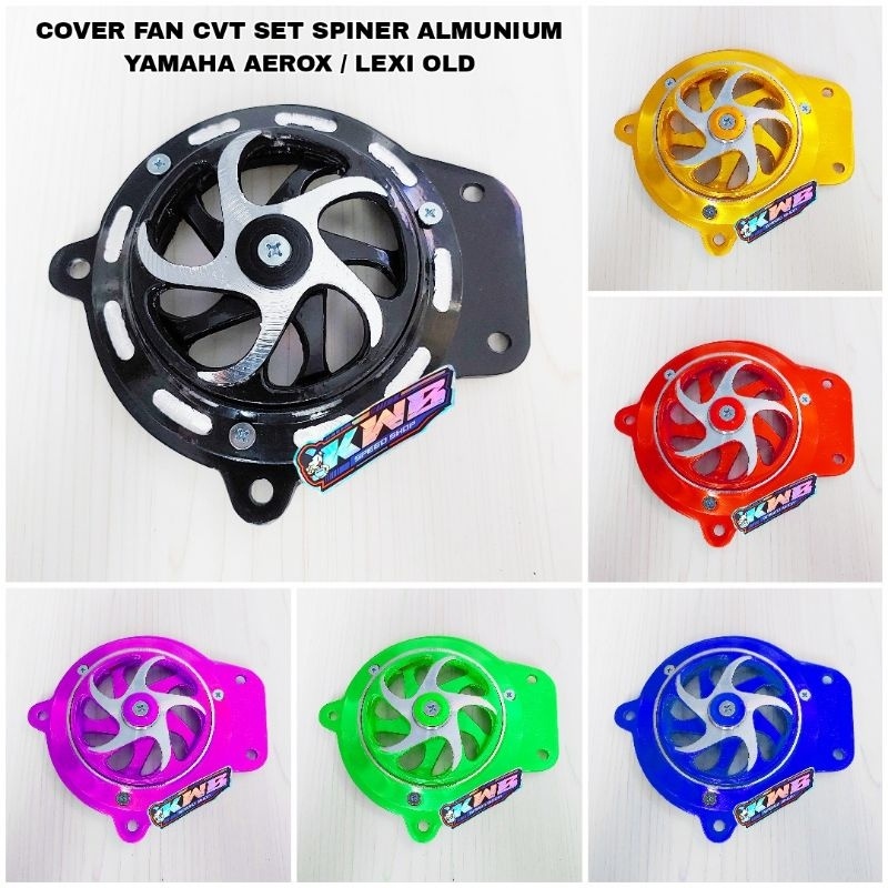 Jual Cover Fan Cvt Tutup Fan Cvt Set Spiner Spinner Almunium Pnp Yamaha Aerox Lexi Old