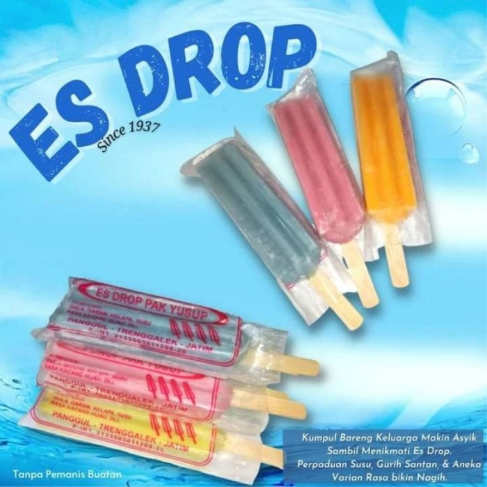 Jual ES DROP PAK YUSUP ES JADUL ENAK RASA COKLAT STRAWBERI KACANG HIJAU ...