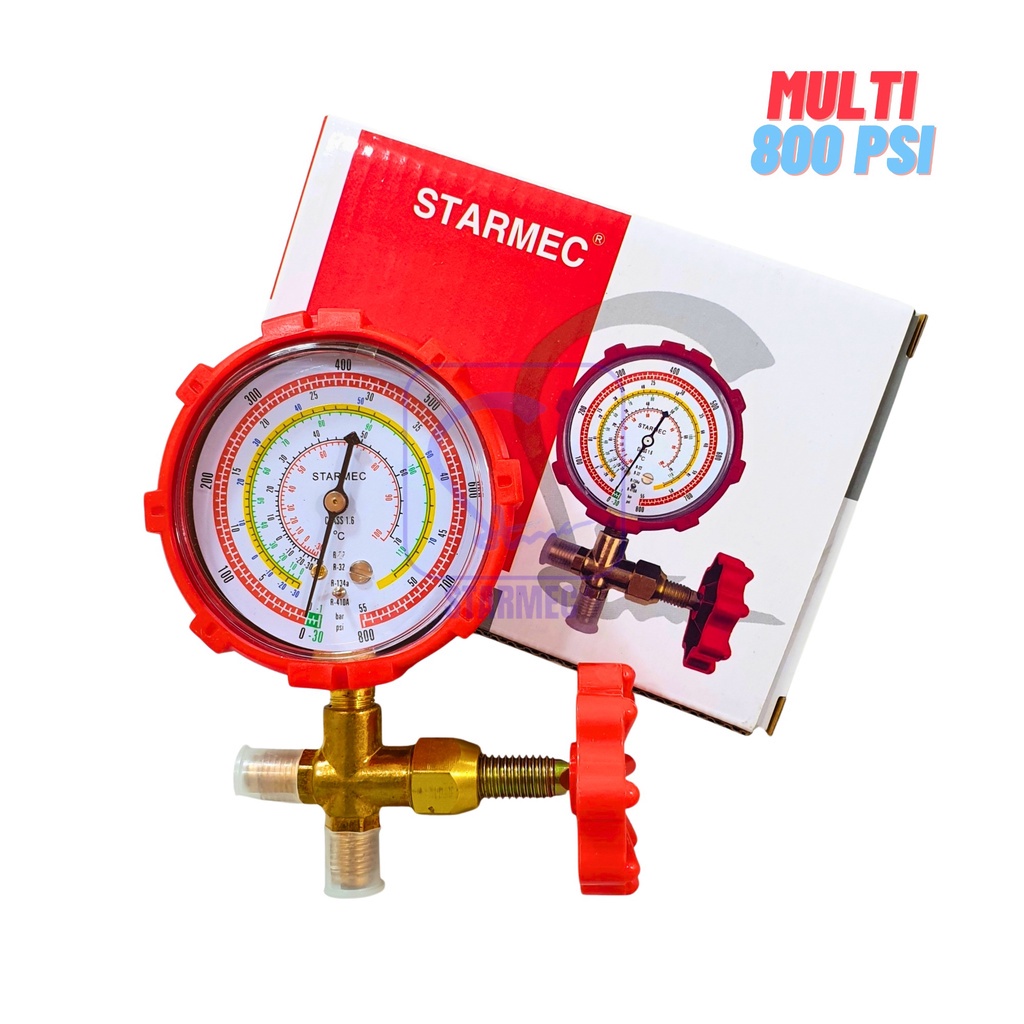Jual Manifold AC Single R32 R410a R22 High Pressure Starmec | Shopee ...