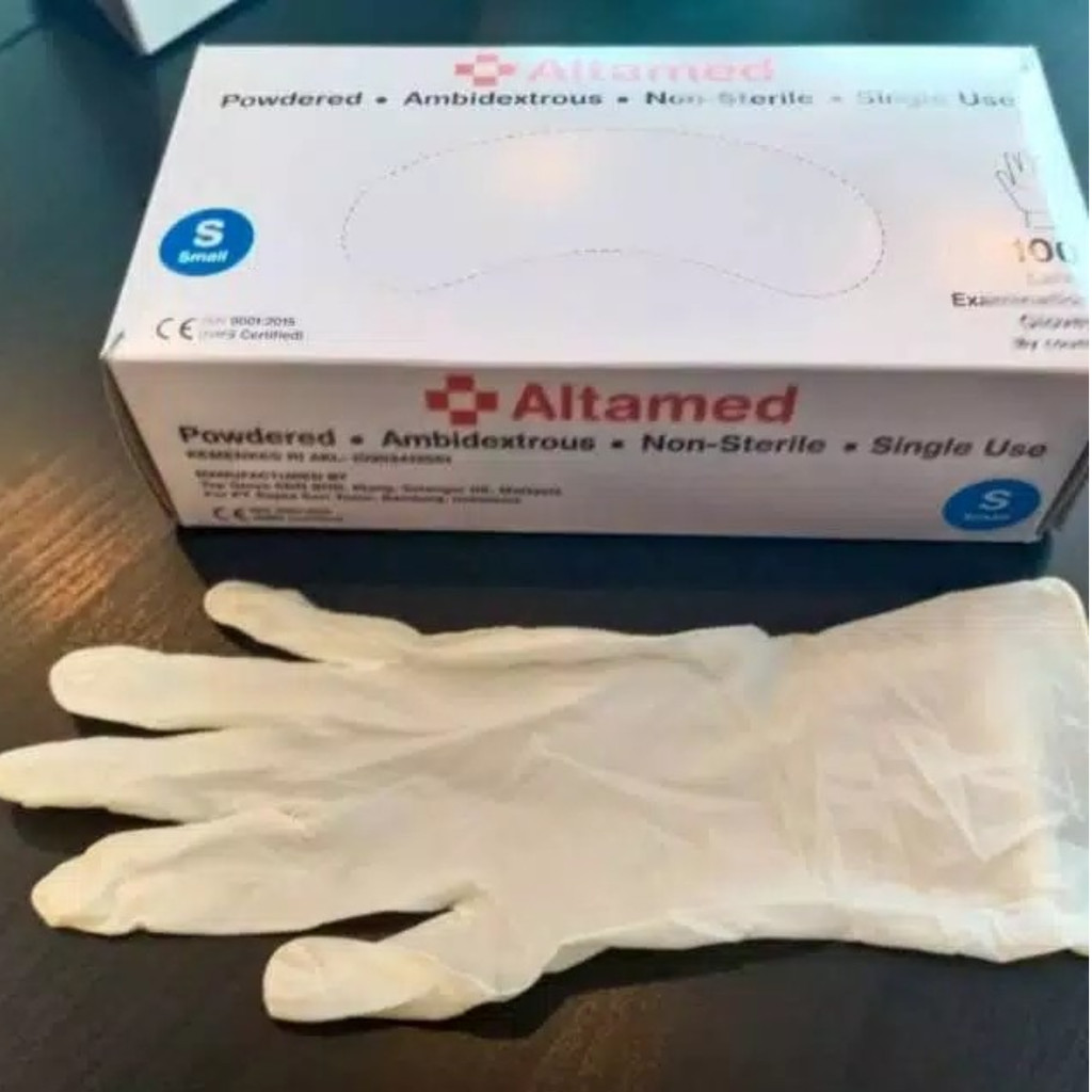Jual Altamed powdered-ambidextrous-non-sterile-single use 100 latex ...