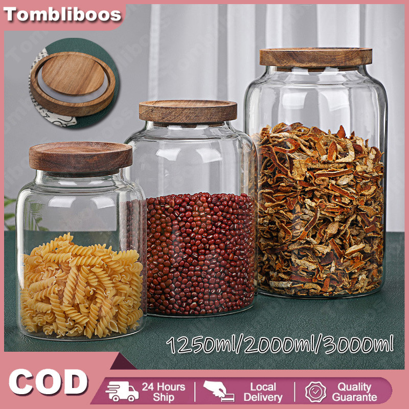 Jual Tombliboos 1250ml/2000ml/3000ml 3Pcs Toples Kaca Serbaguna ...