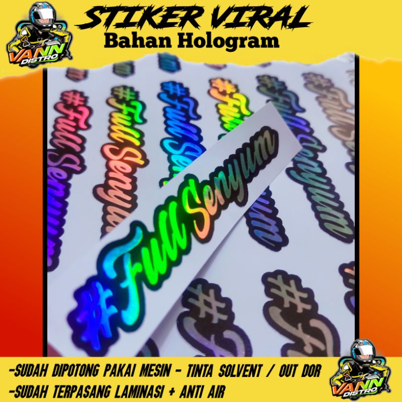 Jual stiker FULL SENYUM | Shopee Indonesia