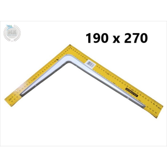Jual 1PC SIKU RAK L DINDING KAYU PUTIH TEBAL 190 X 270 MM BRACKET SIKU ...