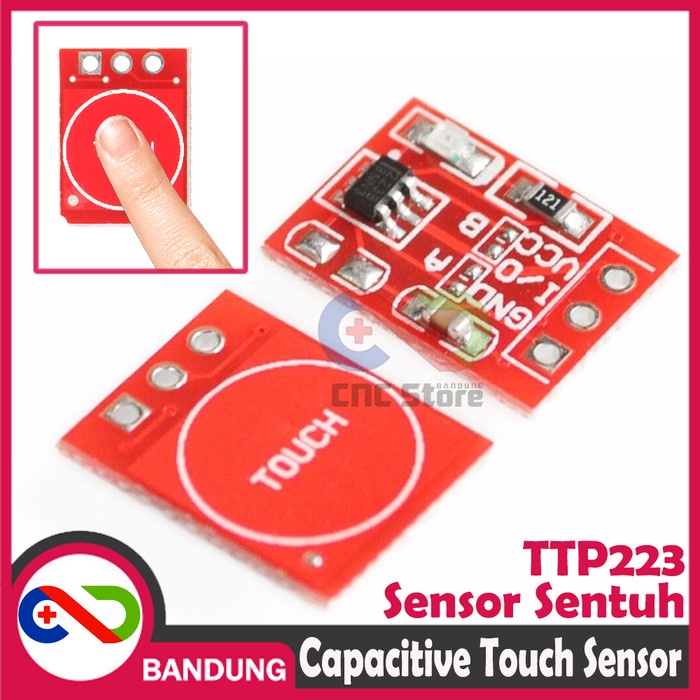 Jual TTP223 TOUCH SENSOR SENTUH CAPACITIVE SELF LOCKING SWITCH | Shopee ...