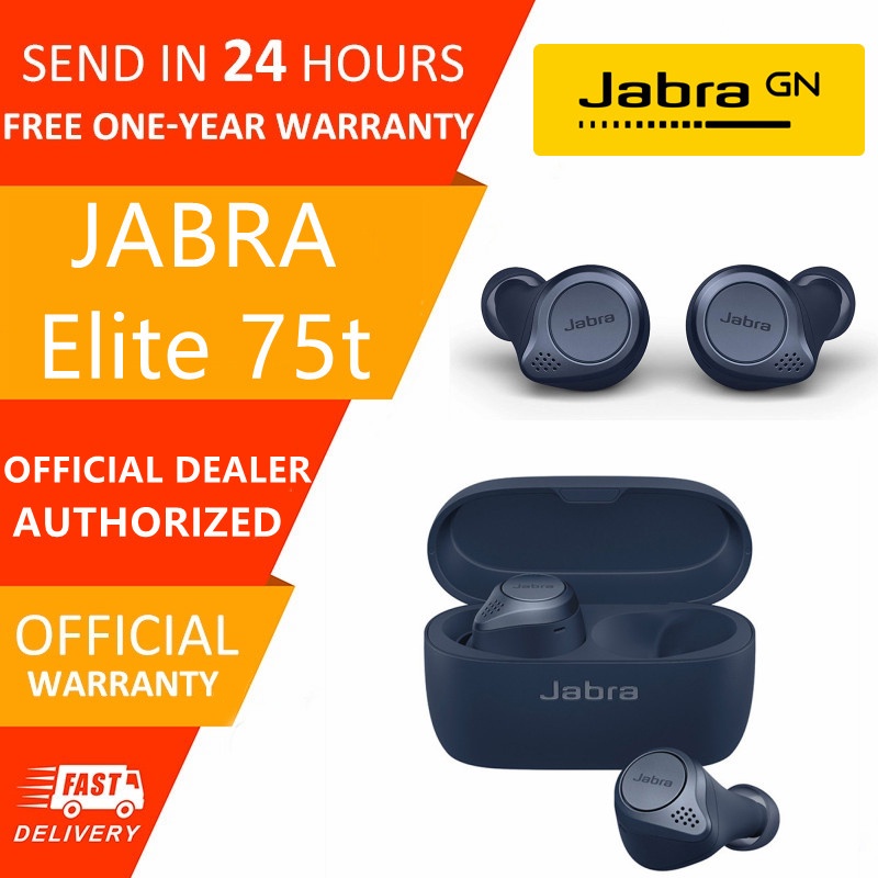 Jual Ready Stock Jabra Elite Active 75t Wireless Earphone Sports