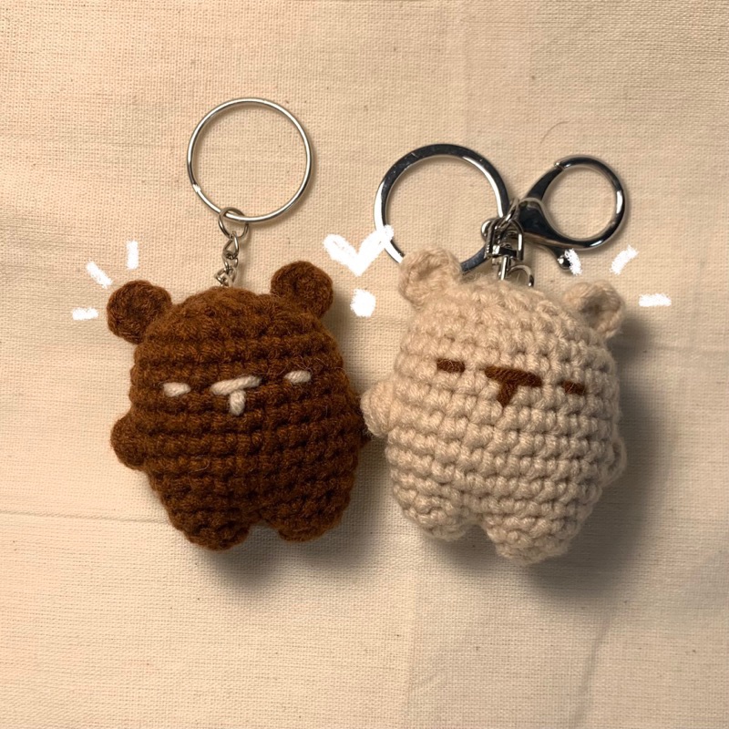 Jual Gantungan Kunci Rajut Amigurumi Karakter Mini Bear Lucu Unik