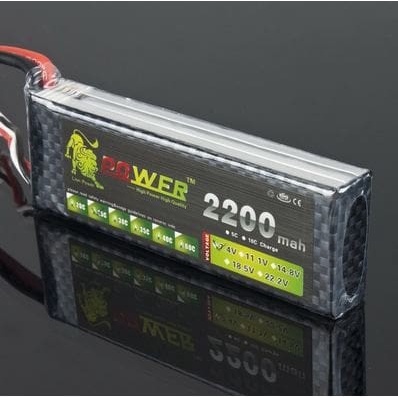 E-flite 2200mAh 3S 11.1V 30C LiPo Battery With EC3 Connector - EFLB22003S30
