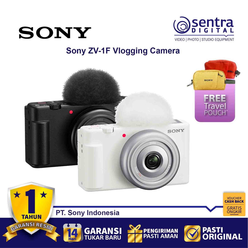 Jual Sony ZV-1F Compact Vlogging Pocket Digital Camera ( ZV1F ...