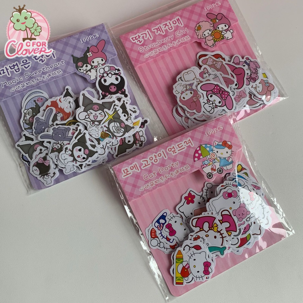 Jual SINGLE CUTTING STICKER CUTE CHARACTER stiker die cut satuan gift ...