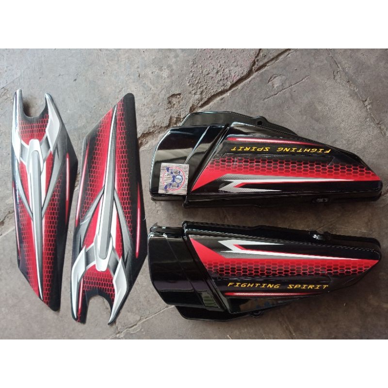 Jual [COD] tutup aki RX king tahun 2007 warna hitam merah | Shopee ...