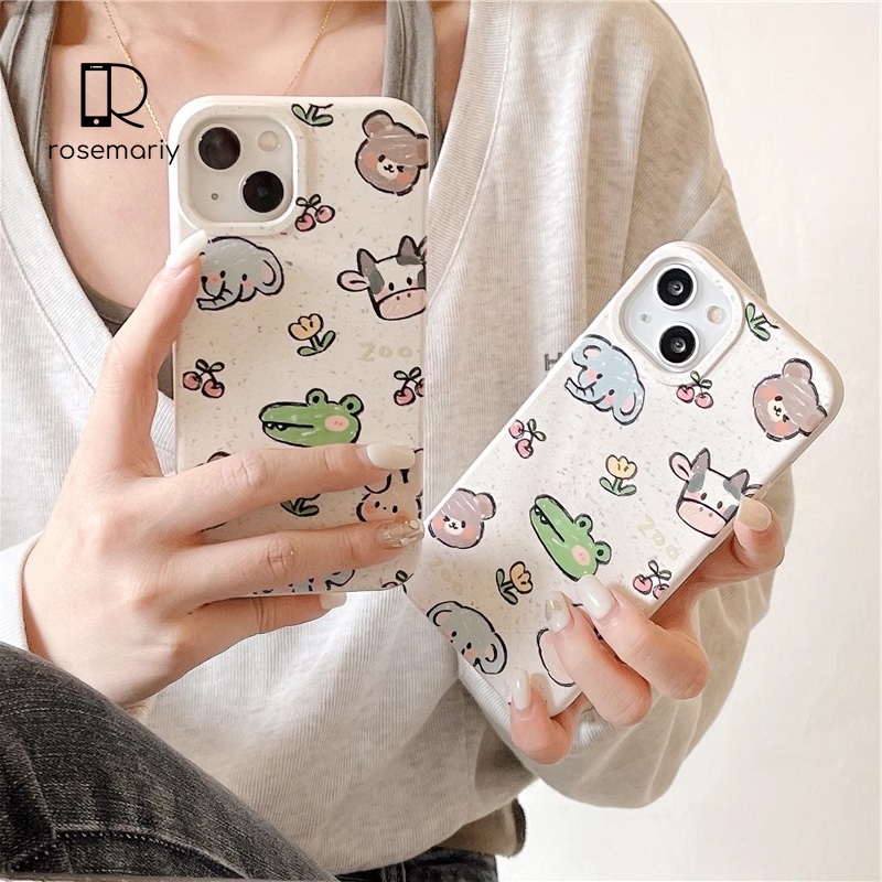 Jual Casing iPhone Ponsel Hewan Kartun Degradasi Penuh Tangkai Gandum ...