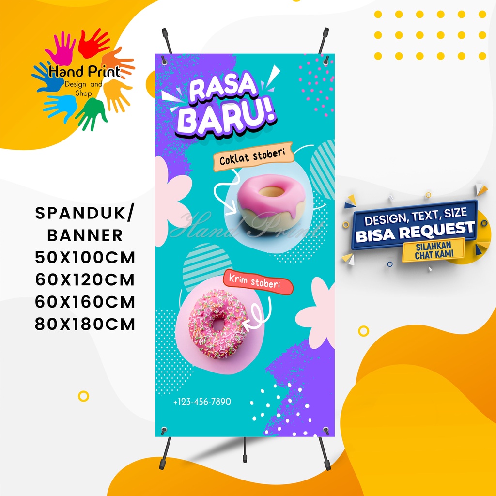 Jual Cetak Spanduk Banner Jualan Donat Sweet Donuts Makanan B Spanduk ...