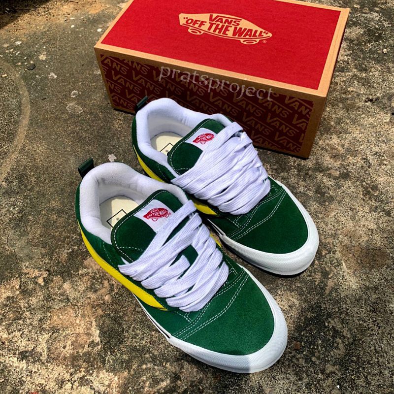 Jual Vans Knu Skool " Green White Yellow " Original Resmi Vans Store