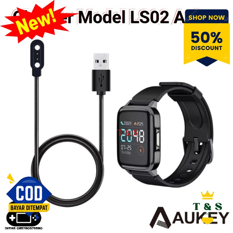 Jual Charger Model LS02 Aukey Charging LS 02 Fitnes Tracker Smartwatch