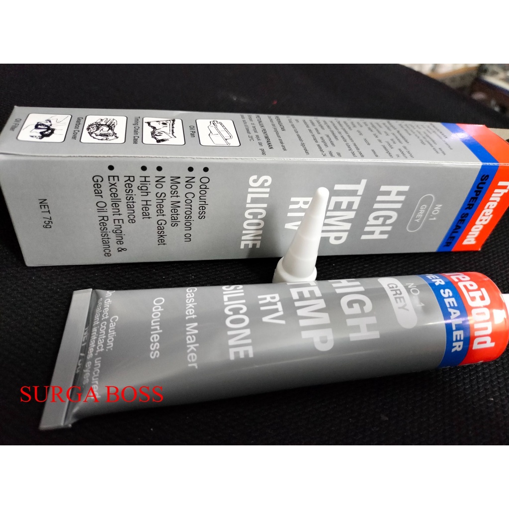 Jual lem threebond High Temp RTV Silicone Grey Abu Abu 75gr ( harga per ...