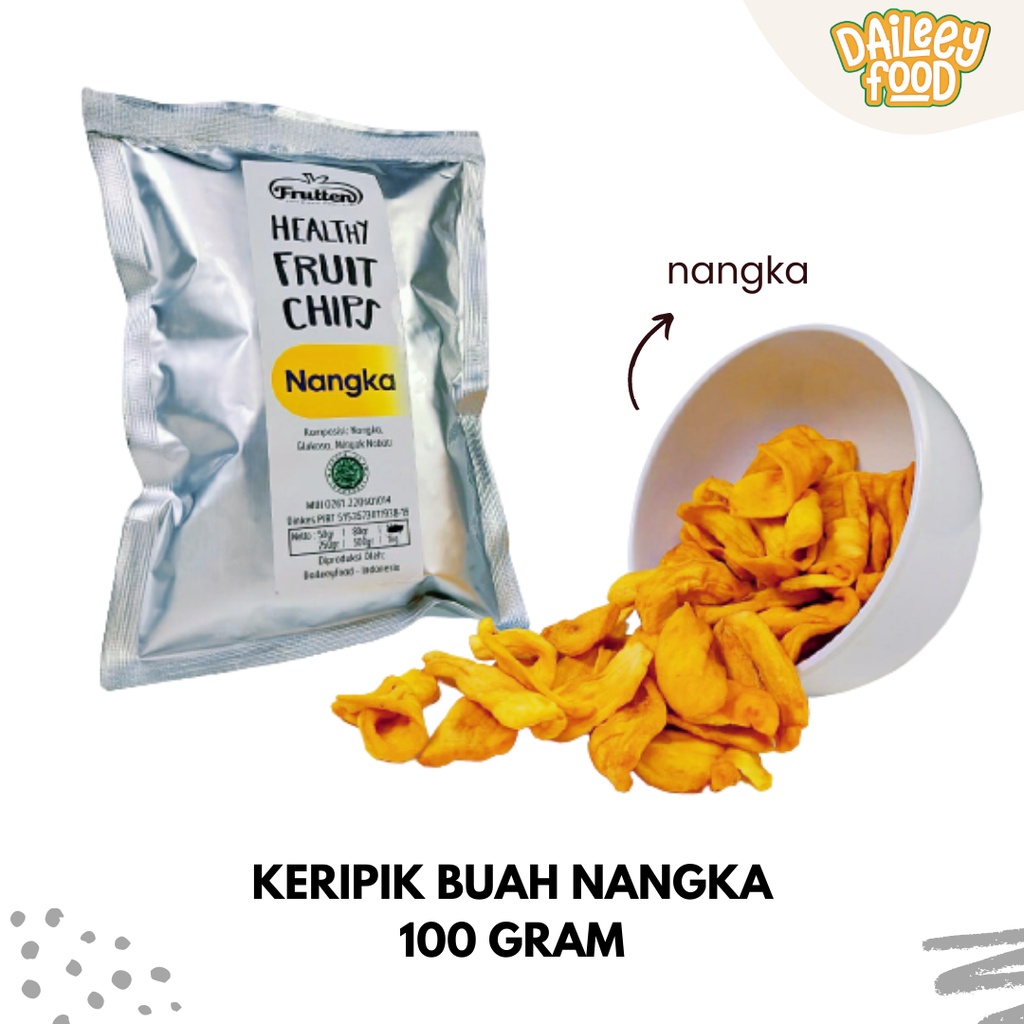 Jual Keripik Kripik Buah Nangka 100 Gram Frutten Khas Malang Murah