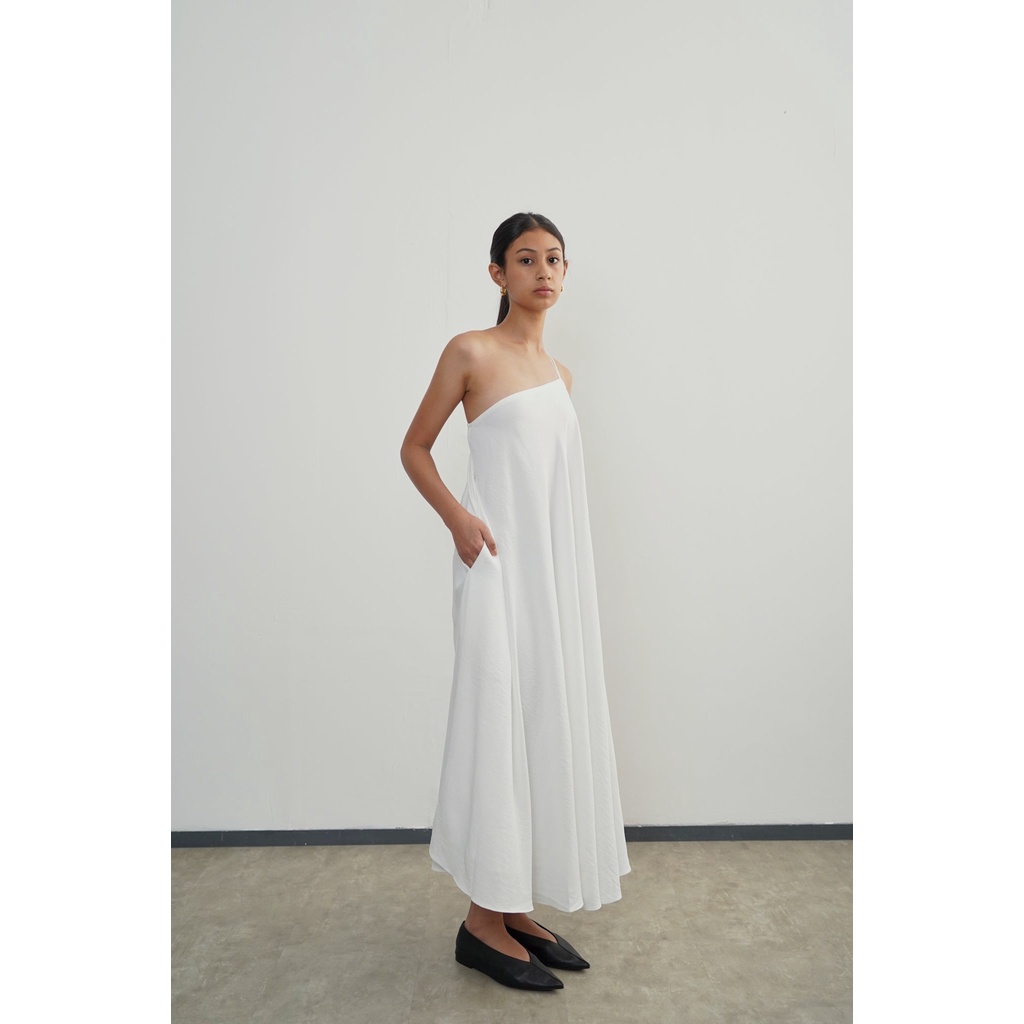 Jual PAFON Afner Dress - Broken White | Shopee Indonesia