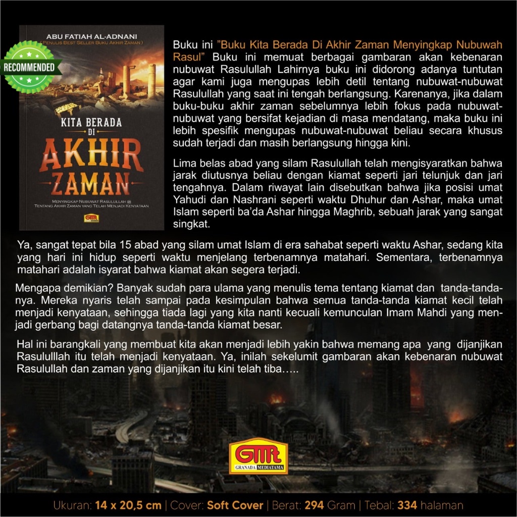 Jual Pustaka Arafah Kita Berada Di Akhir Zaman Shopee Indonesia